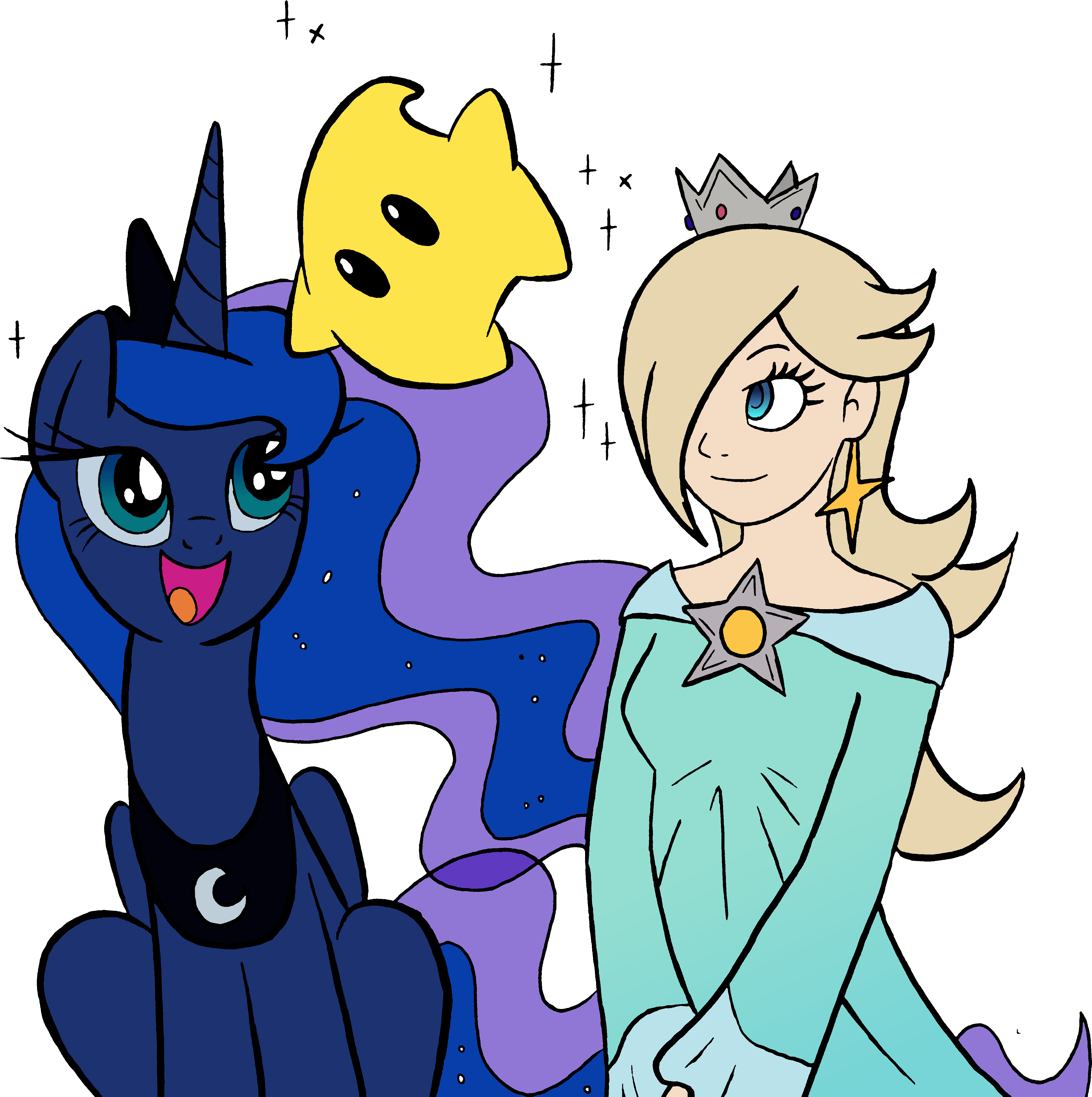 Absurd Res, Artist - Rosalina And Princess Luna (4721x4895)
