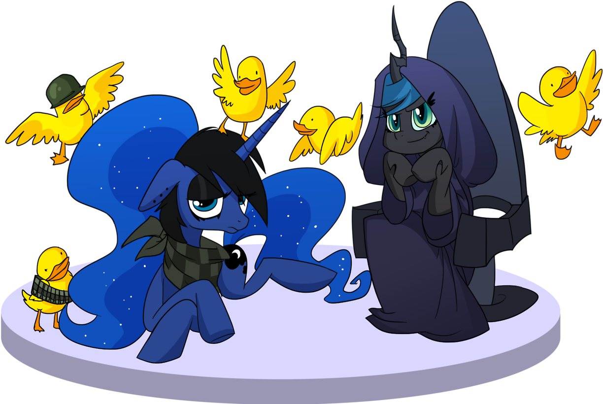 Jokerpony, Ask Teen Chrysalis, Clothes, Duck, Princess - Mlp Teen Chrysalis Luna (1280x870)