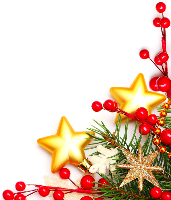 Christmas Border Png - Christmas Corner Border Png (595x693)