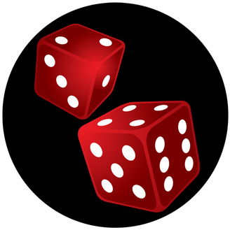 Apollo Design 1196 Roll The Dice Glass Pattern - Dice Game (386x386)