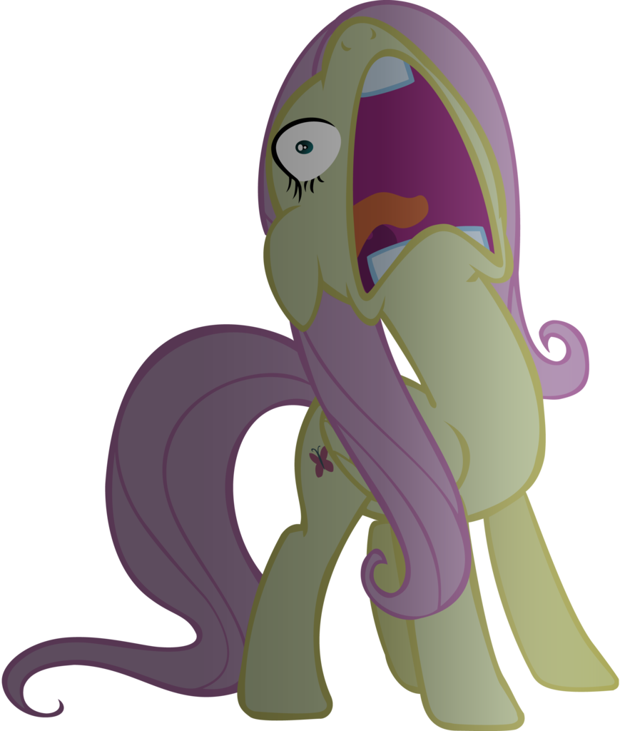 Littlecolt, Faic, Flutterscream, Fluttershy, Nose In - Clip Art (869x1024)