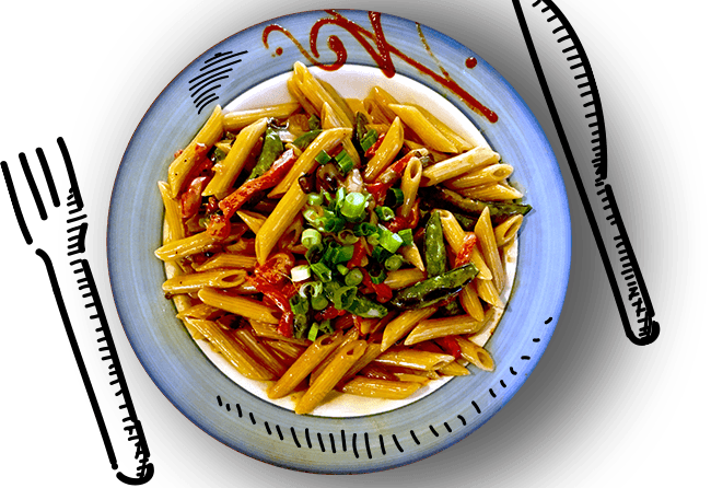 Pasta Plate Mama Kwans - Pasta (650x446)