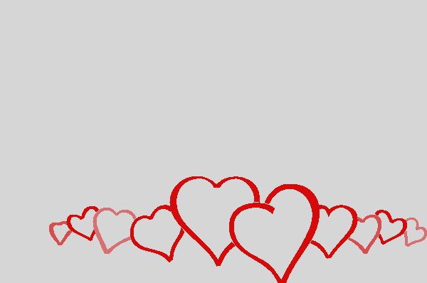 Heart Frame Clip Art Black And White Hearts Border - Heart Border (600x398)