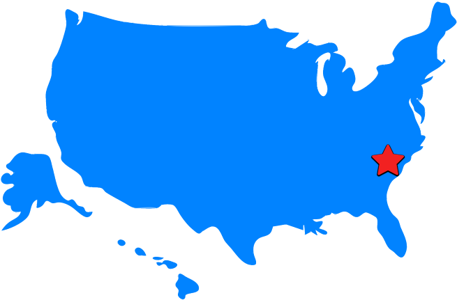 Of The State Of South Carolina, Usa - United States Silhouette Png (700x450)