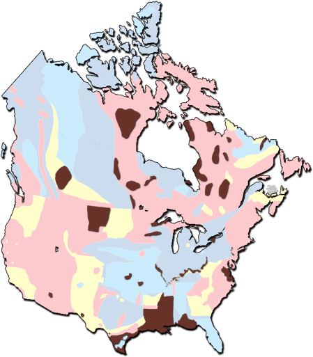 These Are The Basic Aggregates Found In The Shown Areas - Map (450x583)