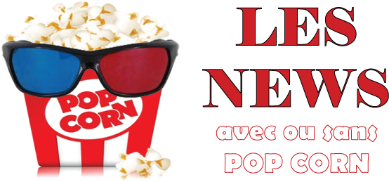Popcorn News - Popcorn Square Sticker 3" X 3" (600x300)