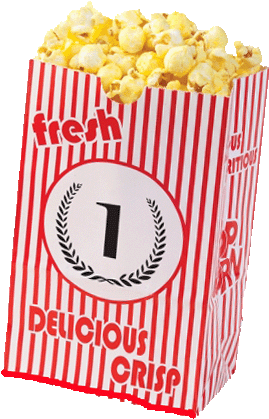 Most Of The Time I Just Want To Be Entertained - Midnite Snax Promotional Small Empty Popcorn Bag (284x432)