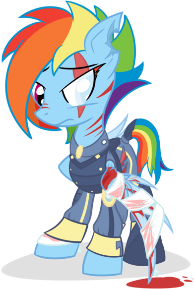 Alternate Timeline, Apocalypse Dash, Artist - Alternate Timeline Rainbow Dash (600x600)