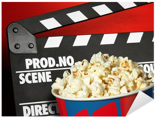 Vinilo Pixerstick Claqueta Y La Caja De Palomitas De - Choose Your Own Career Advenuture In Hollywood (400x400)