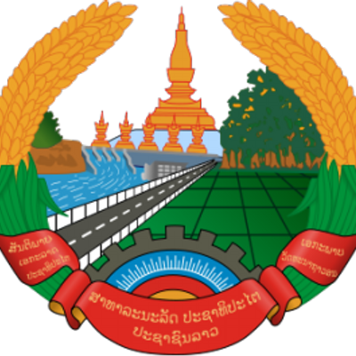 Laos News - Laos Coat Of Arms (400x400)