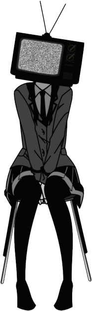 Anime Girl - Anime Girl Tv Head (500x676)