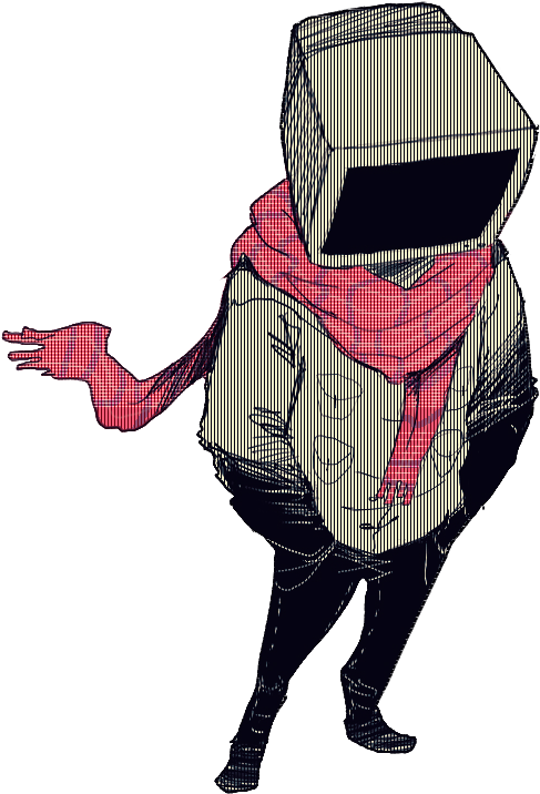 Saturn-9, Kori's Fic Rec List Tv Heads - Object Head Tv (500x725)