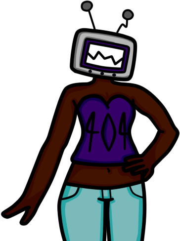 Tv Head Girl - Tv Head Girl (418x523)