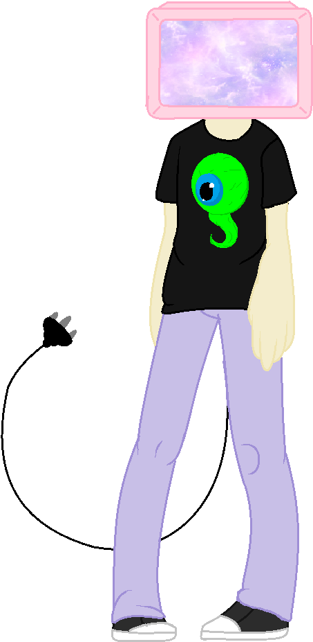 Transparent Tumblr Tv Head Anime Pictures To Pin On - Pastel Tv Head (488x962)