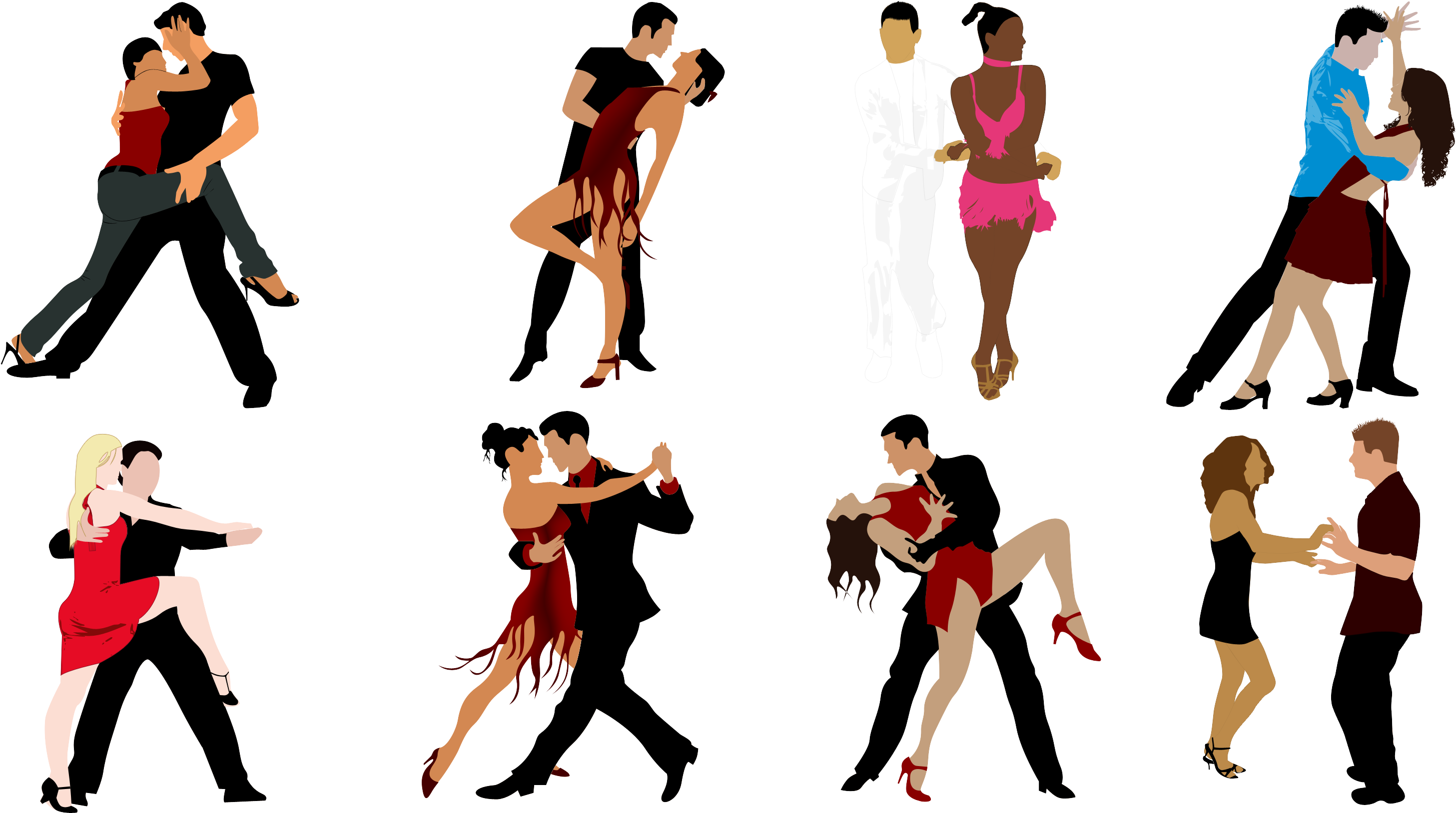 Ballroom Dancers Clip Art - Dance (3000x1667)