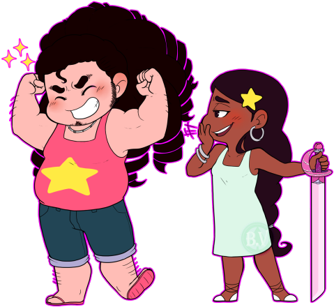 Older Steven And Older Connie From Steven Universe - Steven X Connie Lemon (500x448)