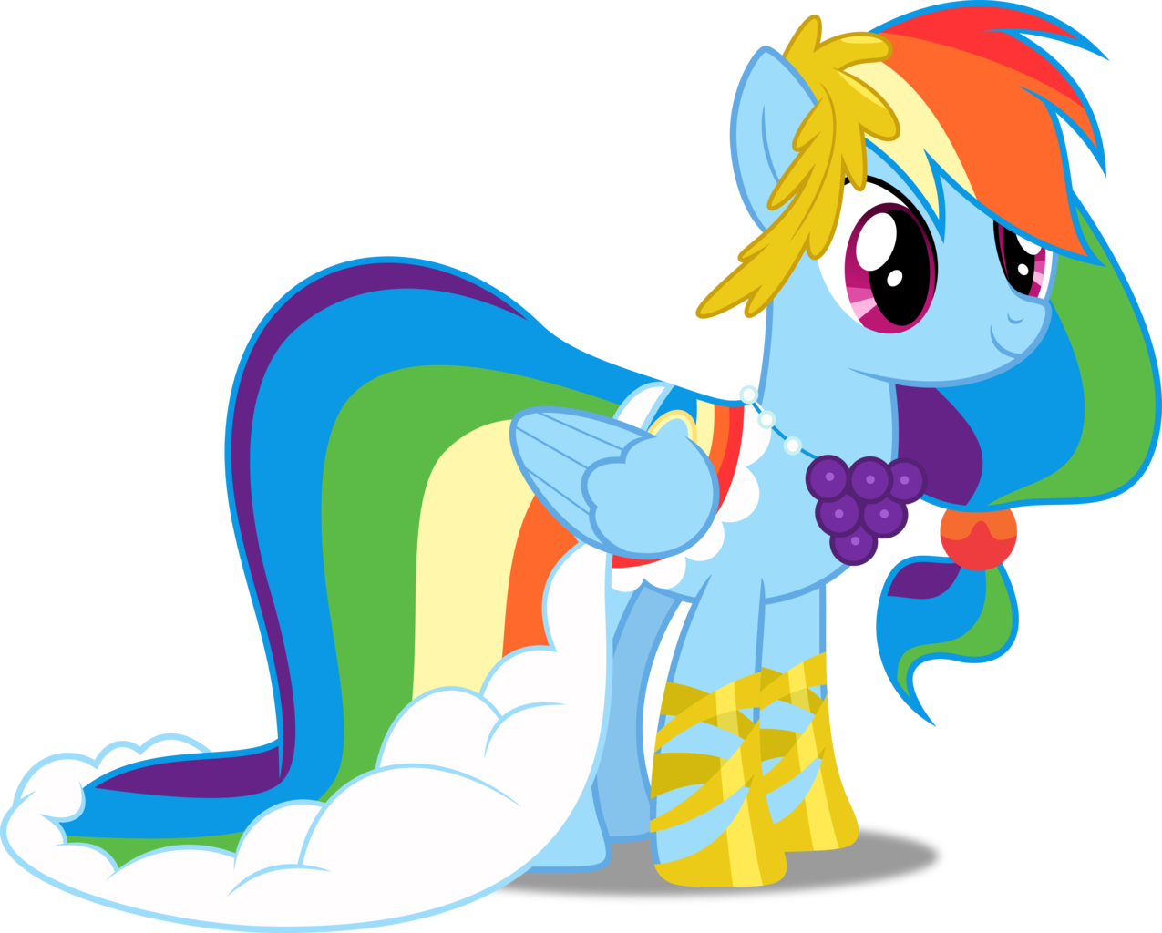 Dashiesparkle, Clothes, Dress, Gala Dress, Grand Galloping - Rainbow Dash Grand Galloping Gala (1275x1024)