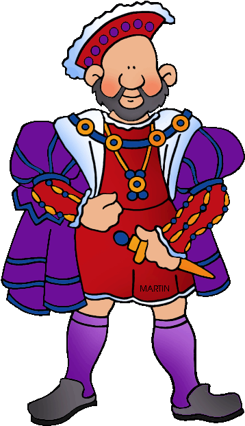 Free Britain Clip Art By Phillip Martin, Henry Viii - Henry Viii Clip Art (399x648)