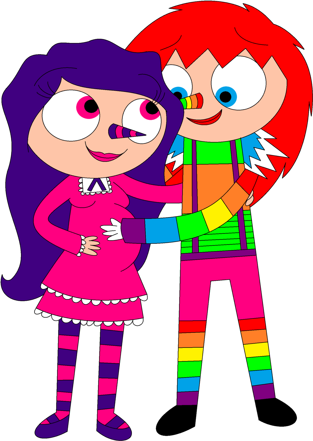 Laughing Jack X Pregnant Laughing Jill By Ra1nb0wk1tty - Laughing Jack X Laughing Jill (1024x1440)