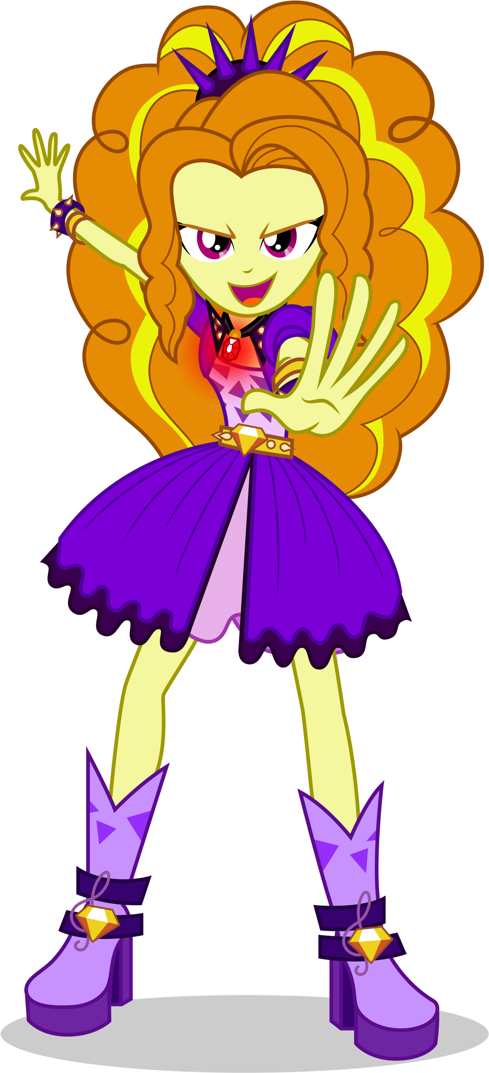 Adagio Dazzle - My Little Pony Rainbow Rocks Dazzlings (1600x3467)