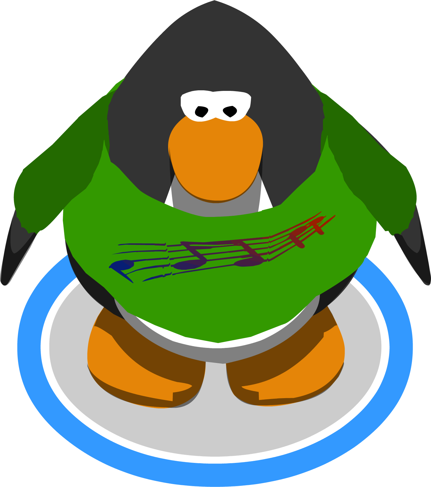 Sound Wave T-shirt Ingame - Club Penguin Ninja (1482x1677)