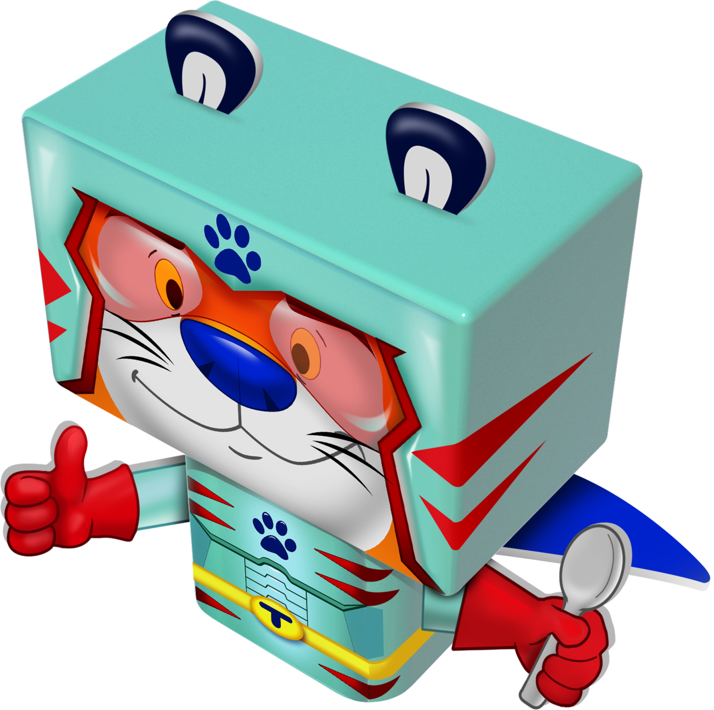 Tony The Tiger Finger Puppet - Educational Toy (1400x1393)