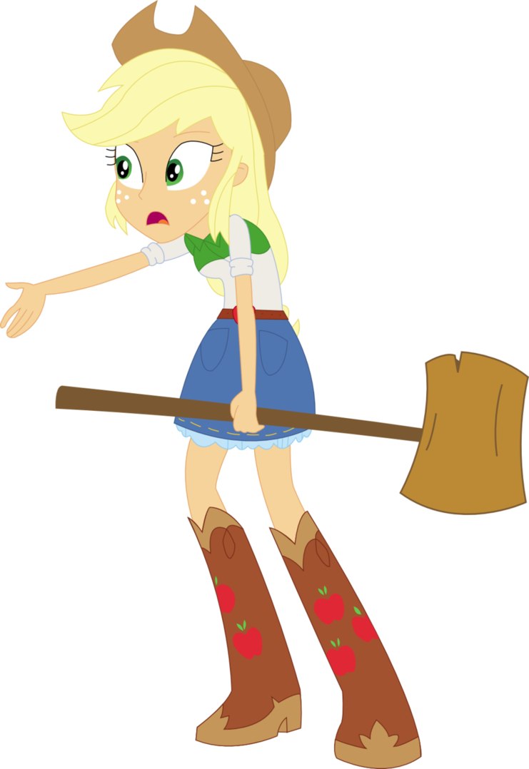 Confused Applejack By Sketchmcreations On Deviantart - Applejack Eqg Sketchmcreations (741x1078)