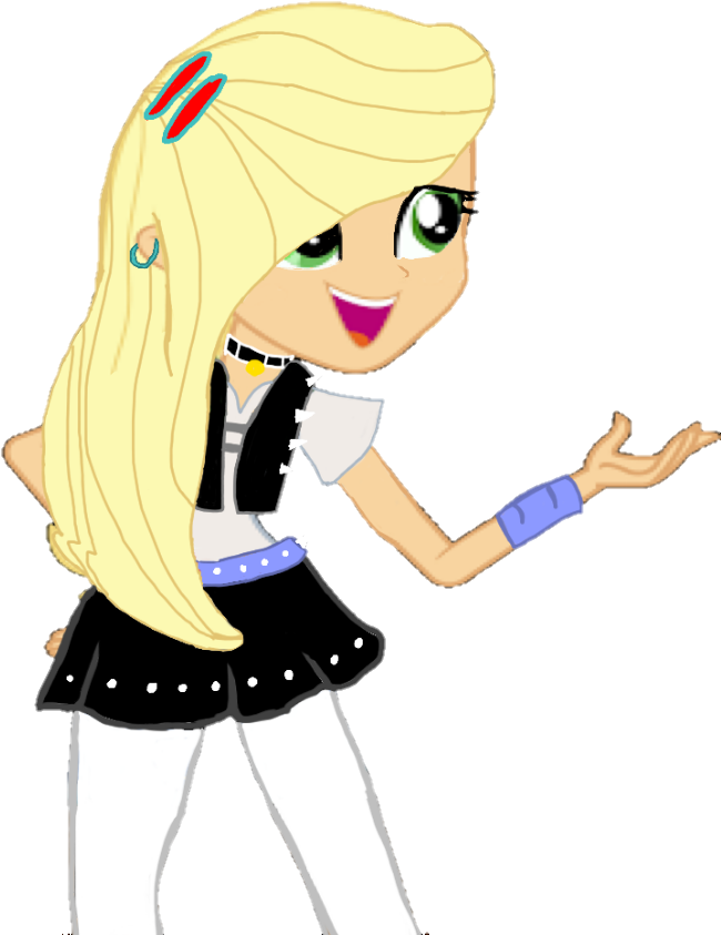 Mlp Vector 2 Eg Punk Applejack By Ponyartwonderart - Imagenes De Mlp Eg Applejack (695x927)