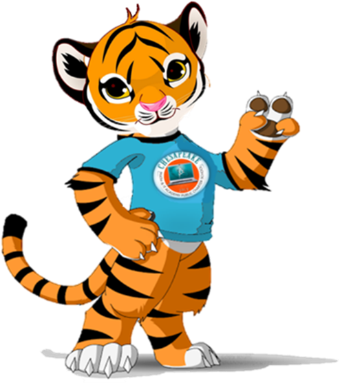 Cmit Full Logo - Cute Cartoon Tiger Cub (542x600)