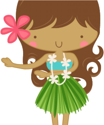 Hula Girl Silhouette Clip Art Awesome Graphic Library - Hawaii Girl Cartoon Cute (640x480)