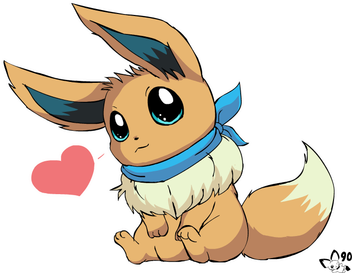 Aren't Eevees Adorable By Pichu90 On Deviantart - Pokemon That Start With Am (724x572)