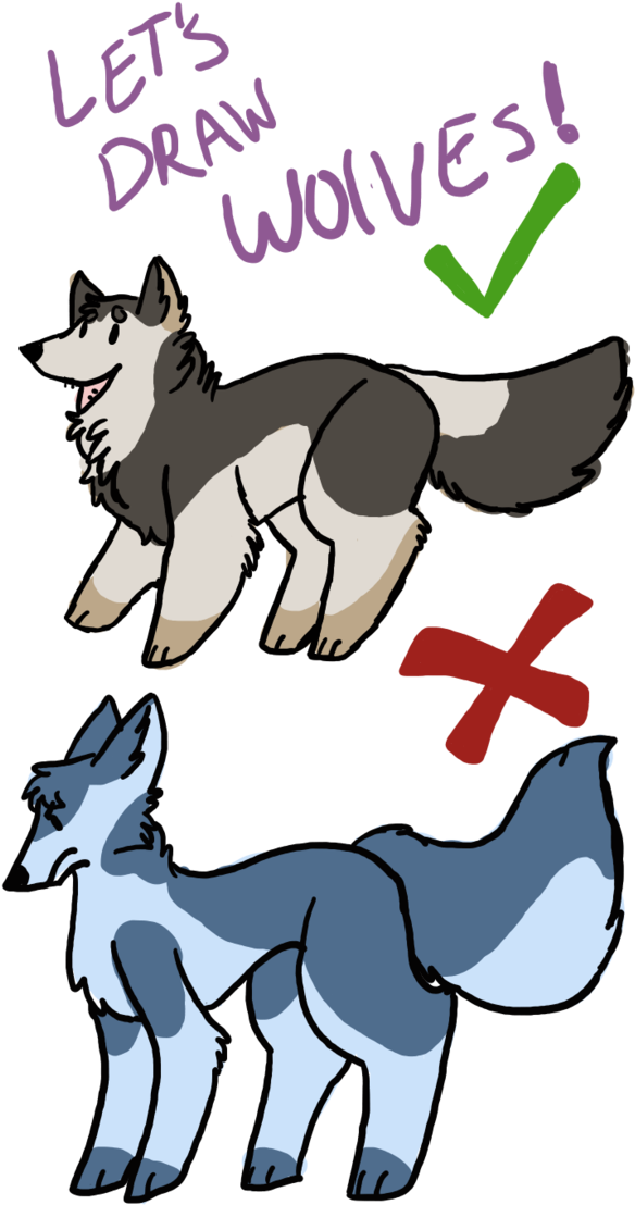 Drawing Wolves By Gadget-cat - Cat Attacking Drawing (653x1224)