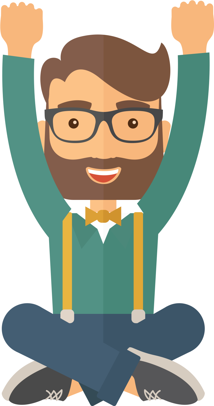 Cartoon Stock Illustration Man Illustration - Vector Graphics (1031x1690)