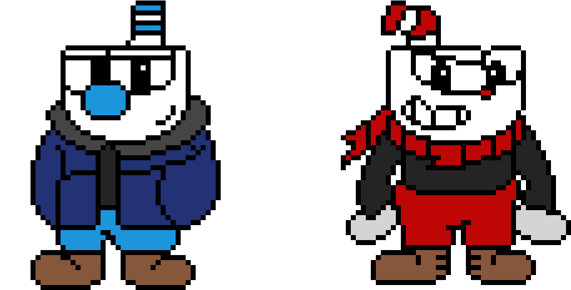 Mugs And Cuphead - Cartoon (1320x690)