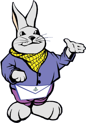 Masonic Bunny - Cartoon (312x430)