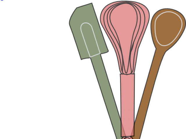 Baking Clipart Baking Utensil - Wooden Spoon (640x480)
