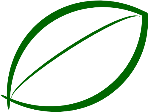 Flower Green Leaf Icon Svg Scalable Vector Graphics - Green Outline Leaf Clipart (532x532)