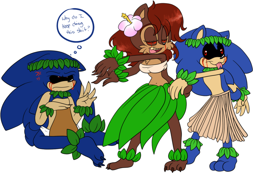 Hula By Sally-exe - Sonic And Sally Exe (1024x768)