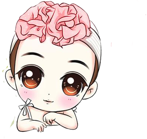 Android Application Package Download Clip Art - Cute Baby Girl Cartoon (693x550)
