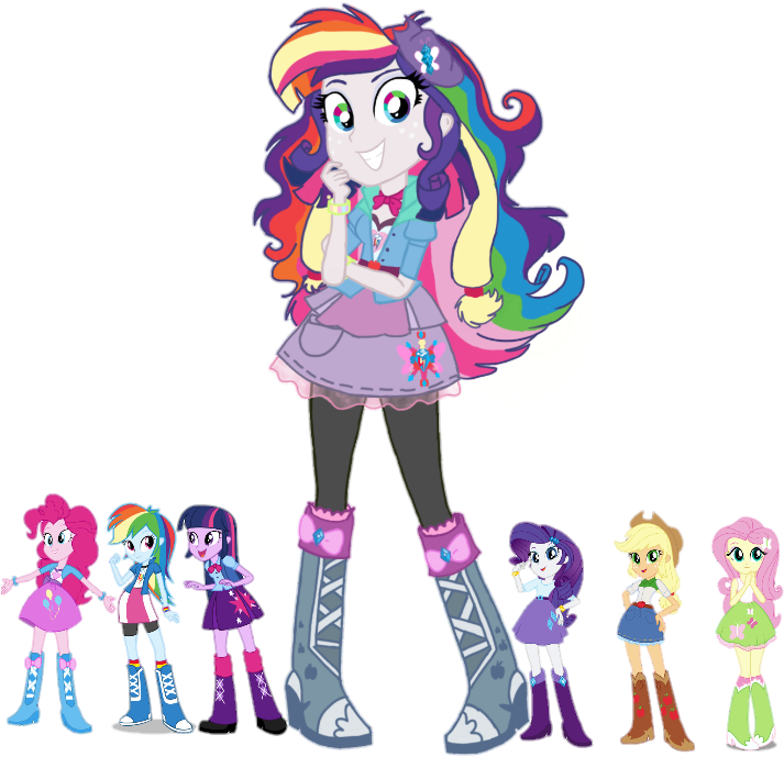 Tsundra, Equestria Girls, Face Of Mercy, Fluttershy, - Equestria Girls Fusion (720x740)