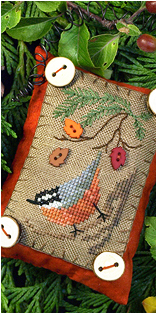 Button Up Birdies 6 Cross Stitch Chart - Grass (900x900)
