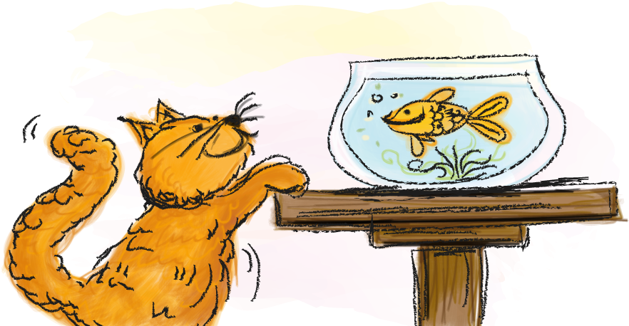 Begrijpend Lezen Voor Groep 3, Mkm-woorden, De Vis, - Cartoon (920x460)