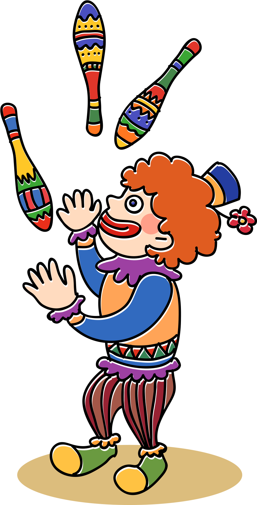 Circus Clown Juggling Euclidean Vector - Clown (2000x2000)