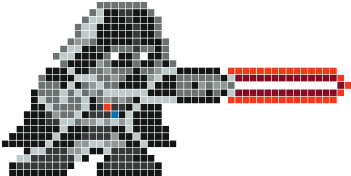 Darth Vader Cross Stitch Chart Or Hama Perler Bead - Darth Vader Pixel Grid (350x450)