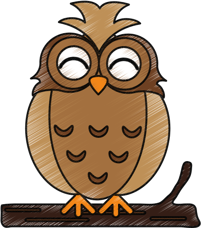 Cute Owl Vector Illustration - Vector Graphics (550x550)