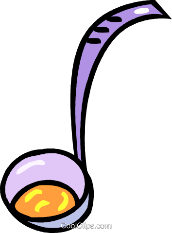 Soup Ladles Royalty Free Vector Clip Art Illustration - Soup Ladles Royalty Free Vector Clip Art Illustration (354x480)