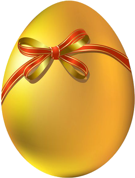 Pasen - Easter Egg With A Bow (458x600)