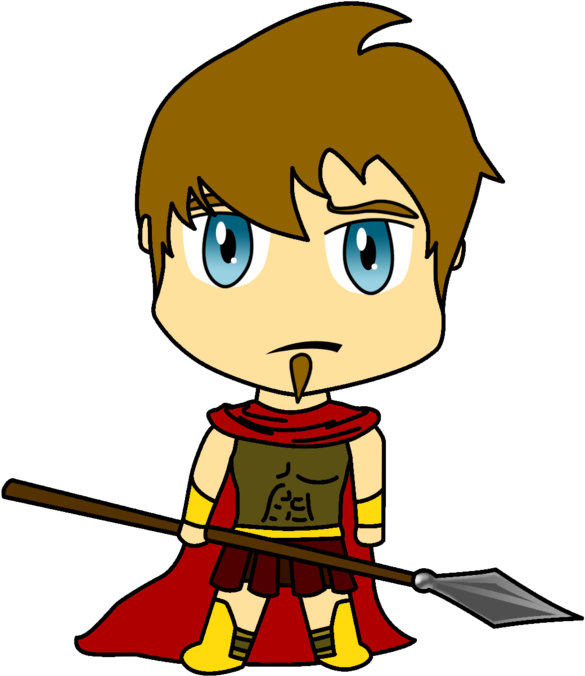 Telemachus Chibi By Abrhmsanchez - Telemachus From The Odyssey Cartoon (900x703)