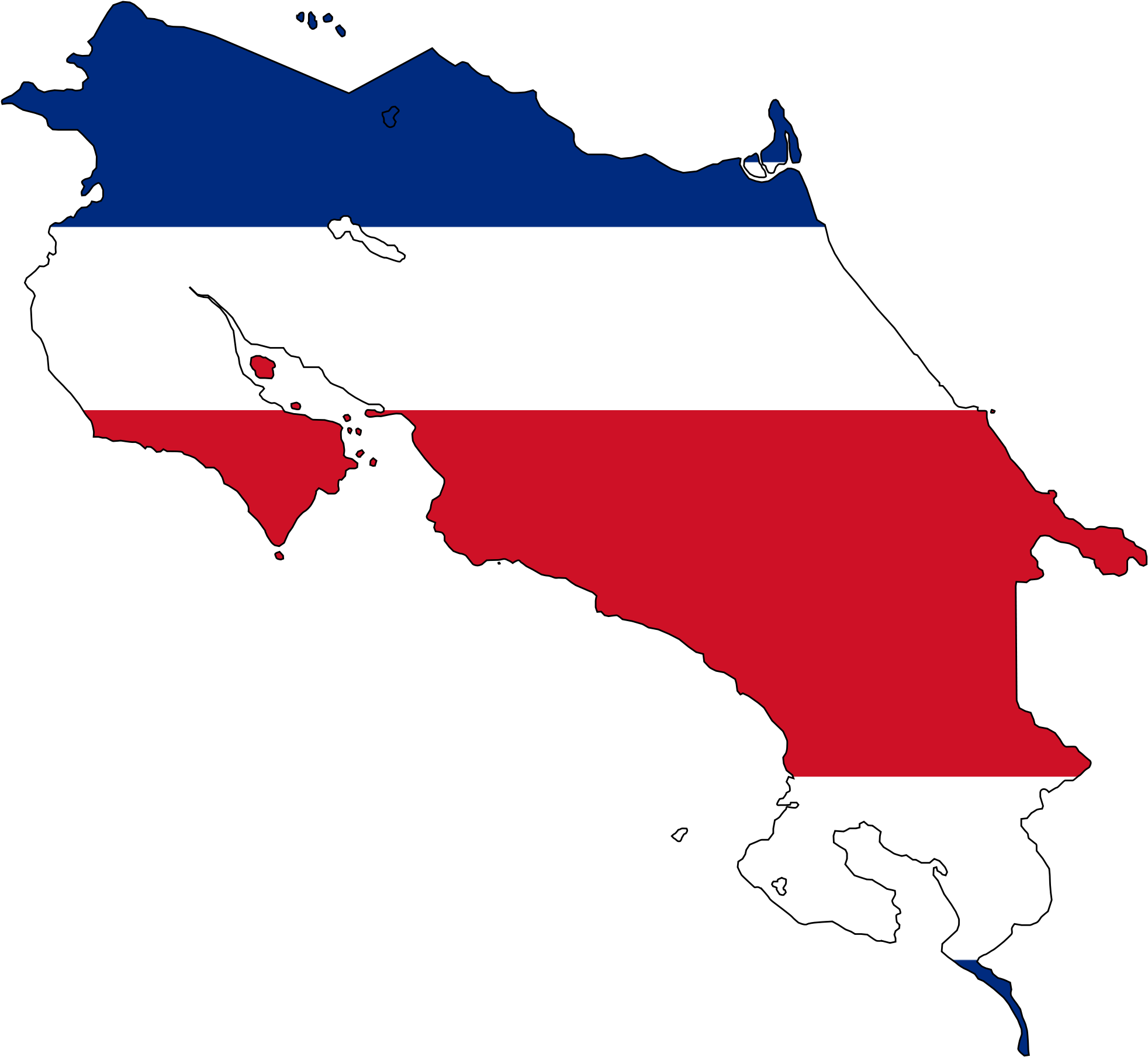 Costa Rica Flag Map Large Map Cross Stitch World Pinterest - Costa Rica Flag Country (2048x1883)