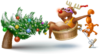 Cute Christmas Reindeer Icon - Christmas Reindeer Png (512x512)